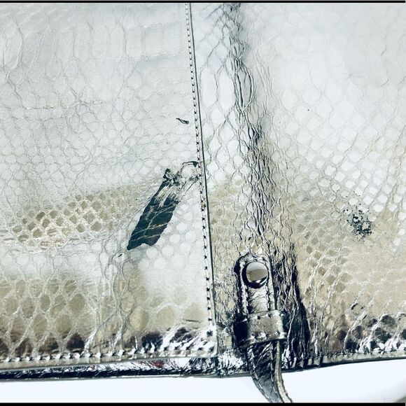 Michael Kors Tilda Python-Embossed Clutch Bag - Picture 10 of 15